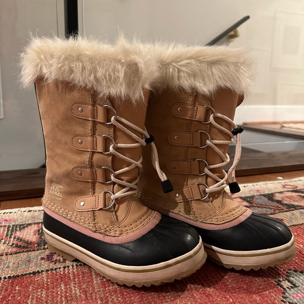 Sorel Youth Joan of Arctic Waterproof Boots - Honest Beige